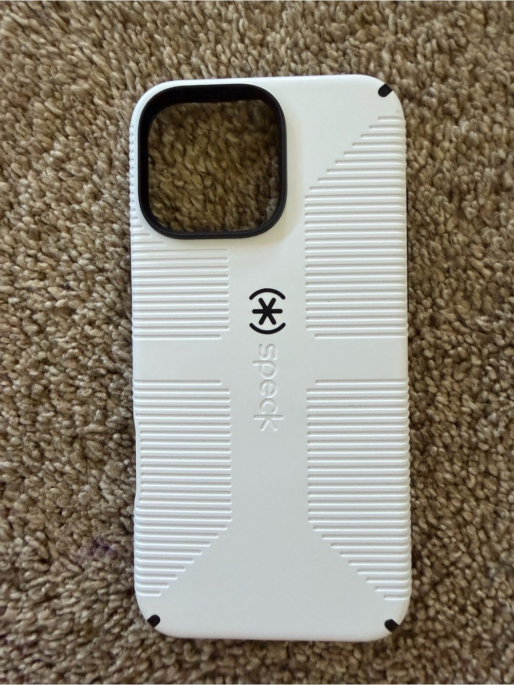 speck White and Black Textured Grip Phone Case